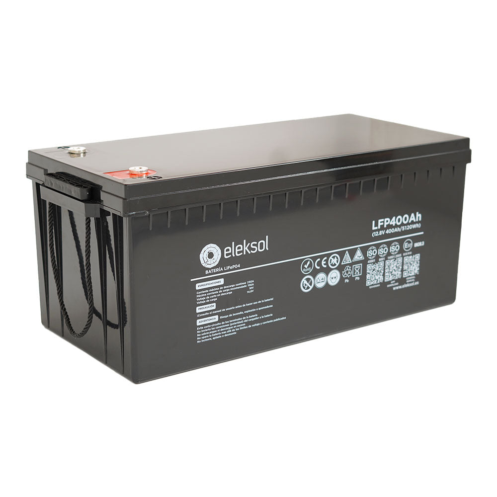 Batterie LiFePO4 Eleksol 12,8V 400Ah Bluetooth BMS 5120Wh