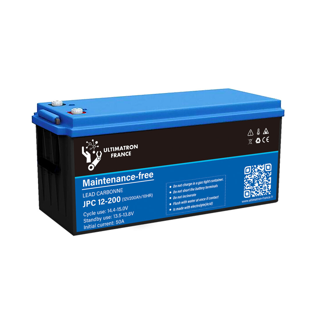 Batterie plomb-carbone JPC12-200 12 V 200 Ah