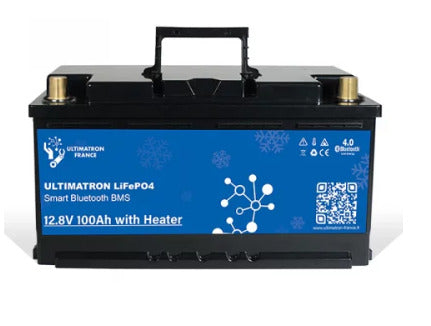 Batterie lithium 100Ah sous siège chauffante Ultimatron