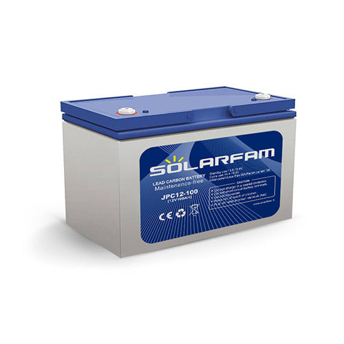 Batterie solaire 12v 100Ah plomb carbone SolarFarm haute performance