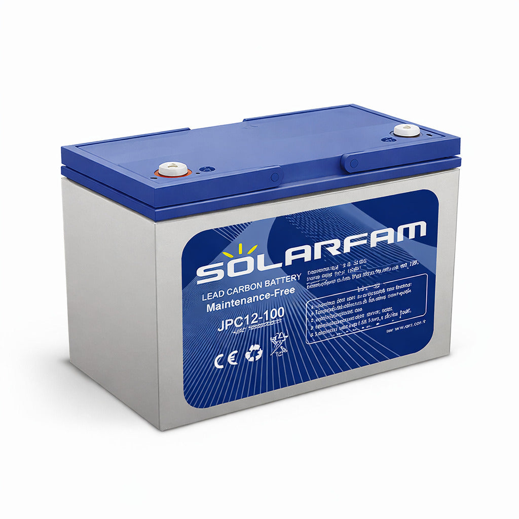 Batterie solaire 12v 100Ah plomb carbone SolarFarm haute performance