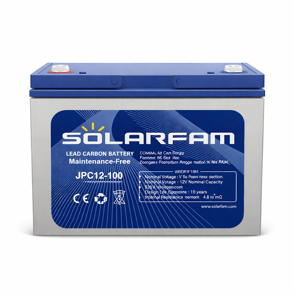 Batterie solaire 12v 100Ah plomb carbone SolarFarm haute performance