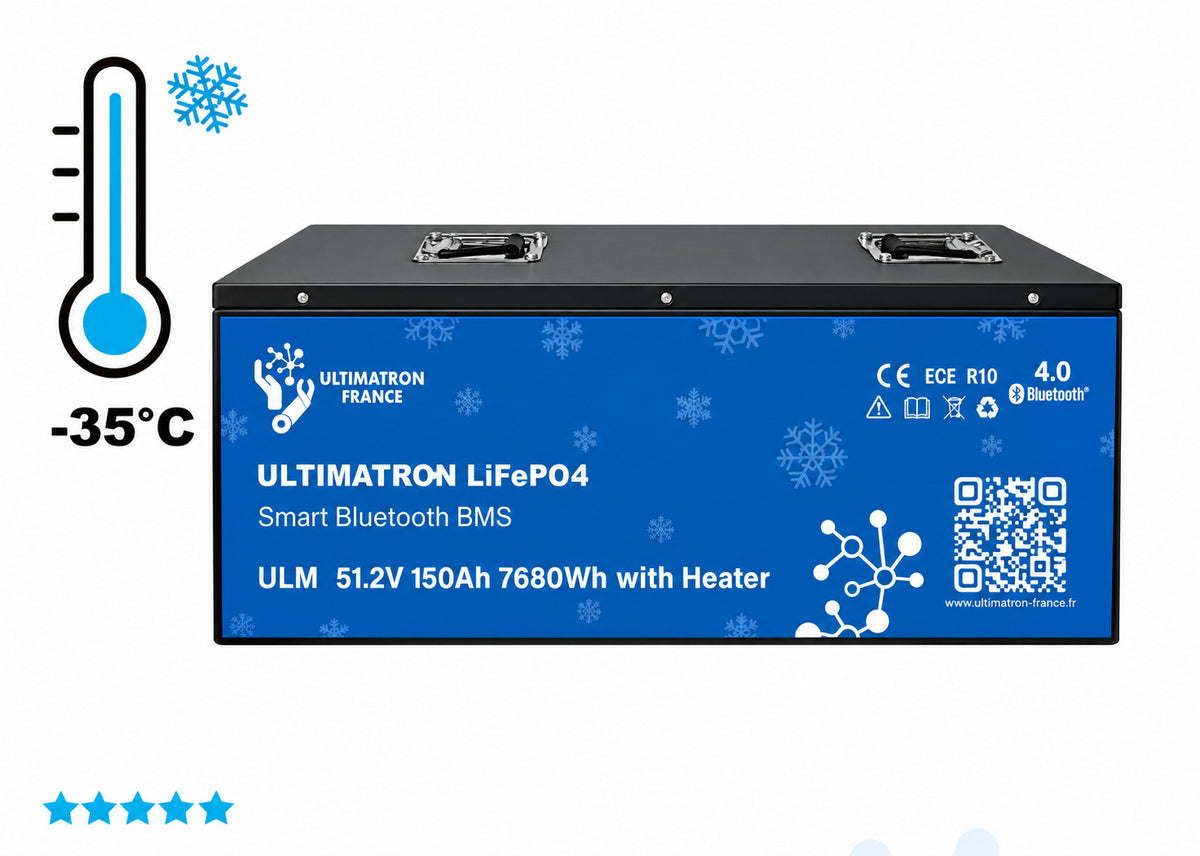 Batterie LiFePO4 Ultimatron 51,2 V 150 Ah Bluetooth