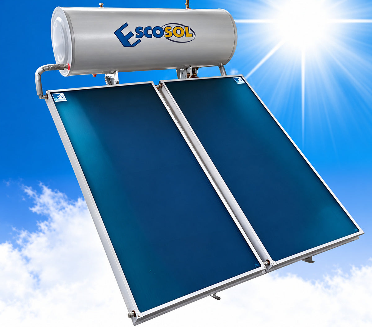Chauffe-eau solaire ESCOSOL FMAX 160L 2.0 Thermosiphon