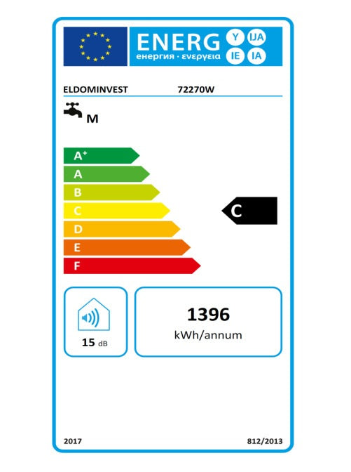 Chauffe-eau électrique vertical ELDOM Style 100 L 2000 W Classe C