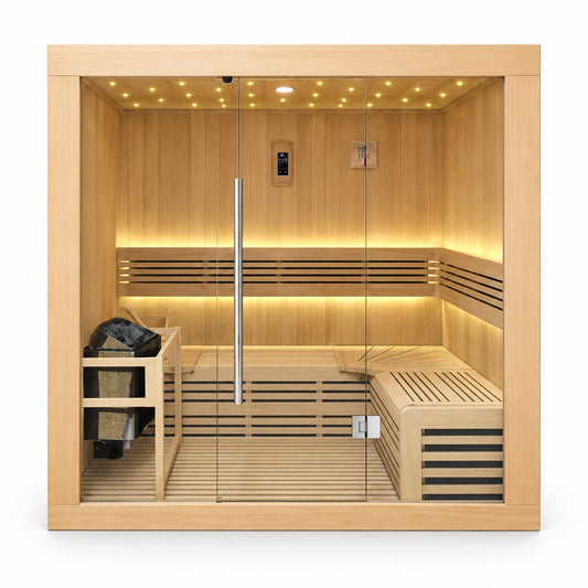 Sauna finlandais KIPPIS XL 3 places avec LED