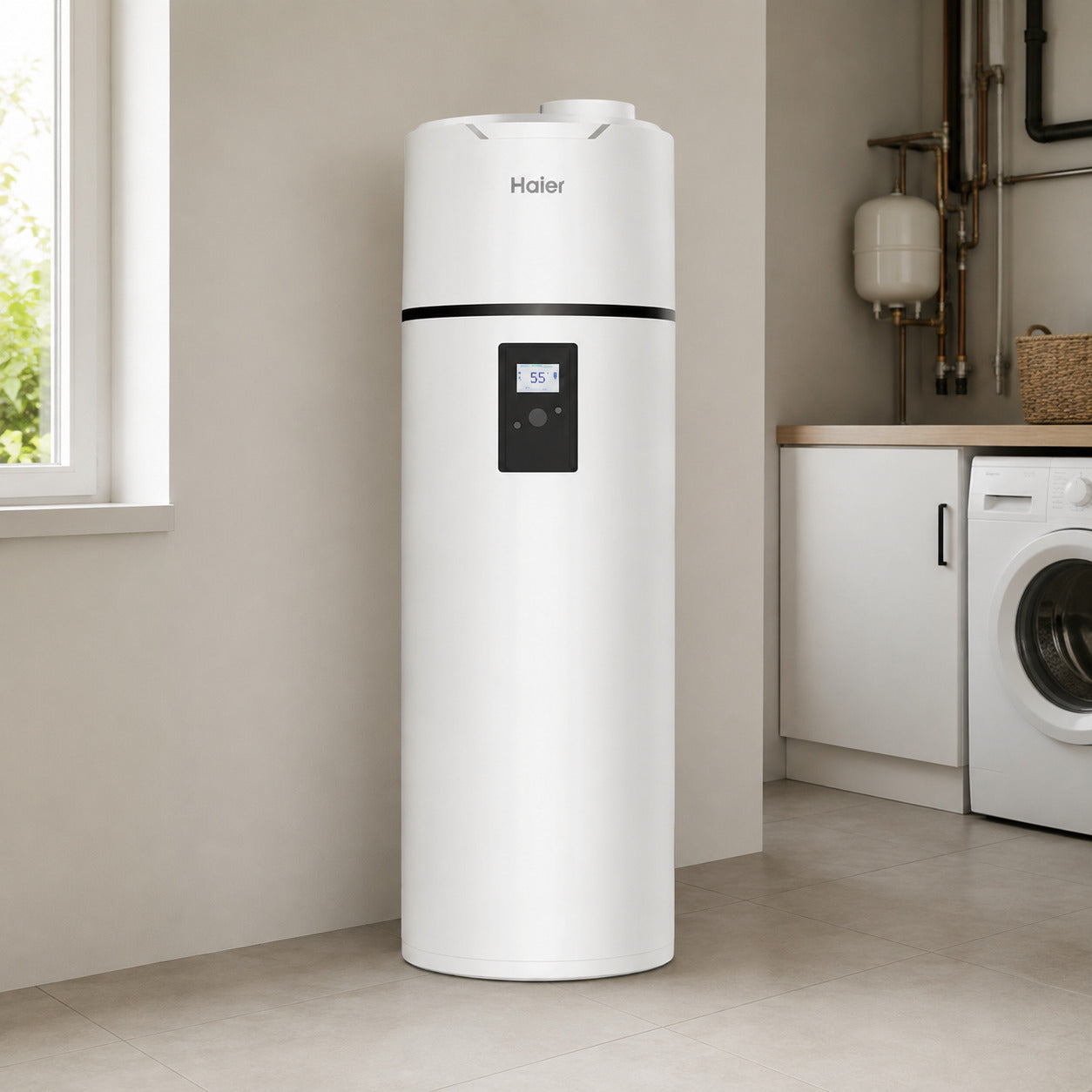 Chauffe-eau thermodynamique Haier M8 80 L mural classe A+ WiFi R290