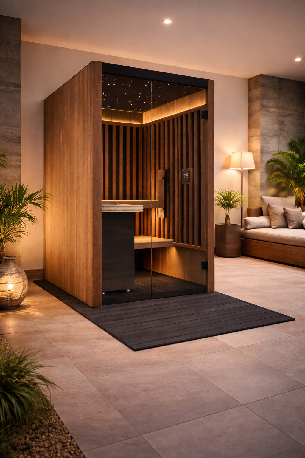 Sauna combiné OKA Fusion Synergy 2 4,5 kW, 2 places