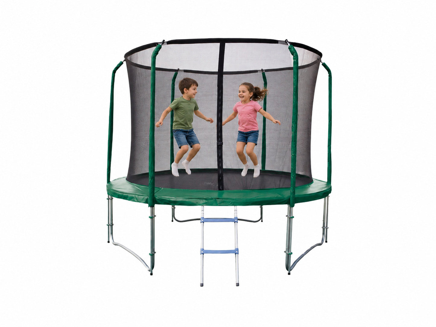 Trampoline Jardin 305 cm avec Filet et Échelle