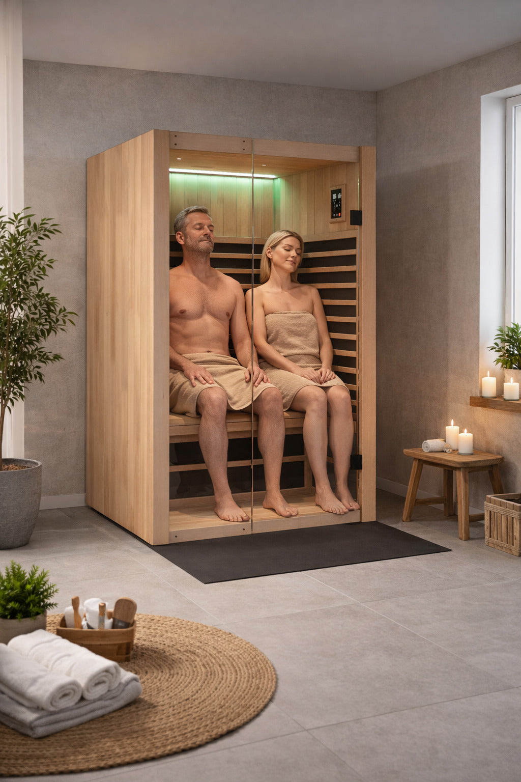 Sauna infrarouge 2 places intérieur Infralite 2 1880W