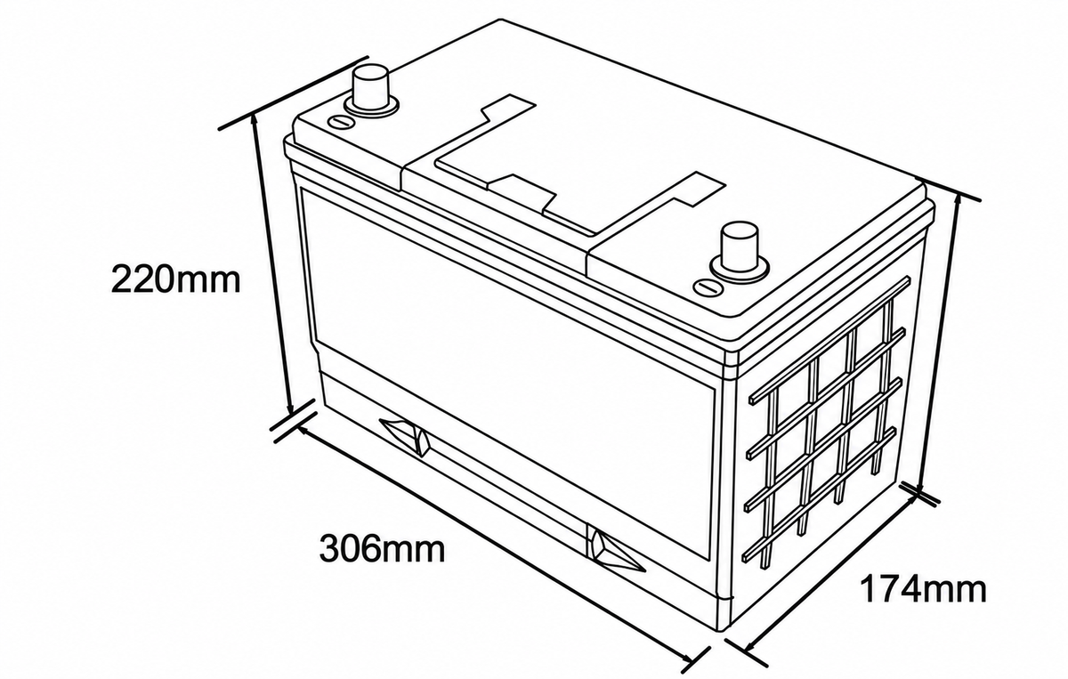 Batterie sodium-ion 12 V 100 Ah 1300 A CCA Olalitio