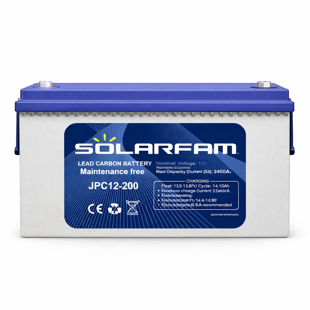 Batterie solaire 12V 200Ah SOLARFAM Cycle profond haute capacité
