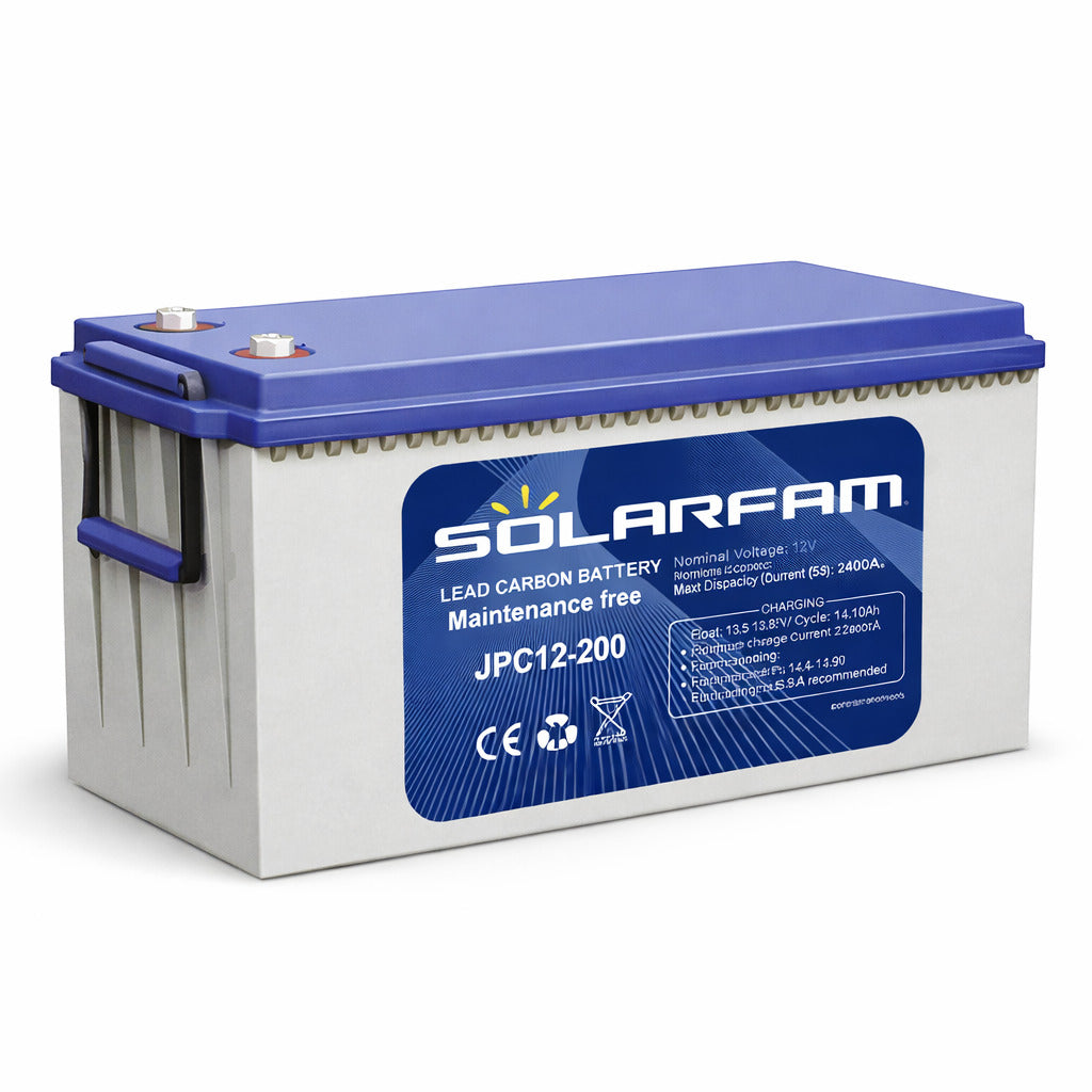 Batterie solaire 12V 200Ah SOLARFAM Cycle profond haute capacité