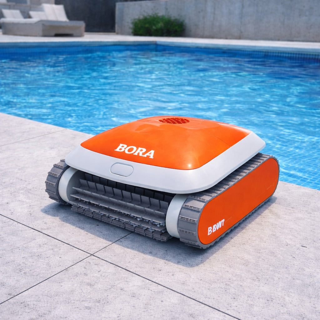 Robot nettoyeur piscine BORA PLUS automatique fond parois 3 moteurs