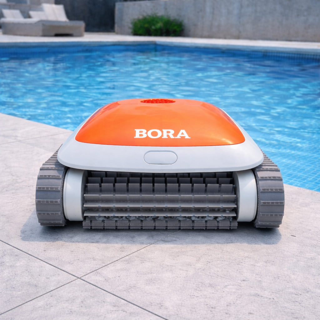 Robot nettoyeur piscine BORA PLUS automatique fond parois 3 moteurs
