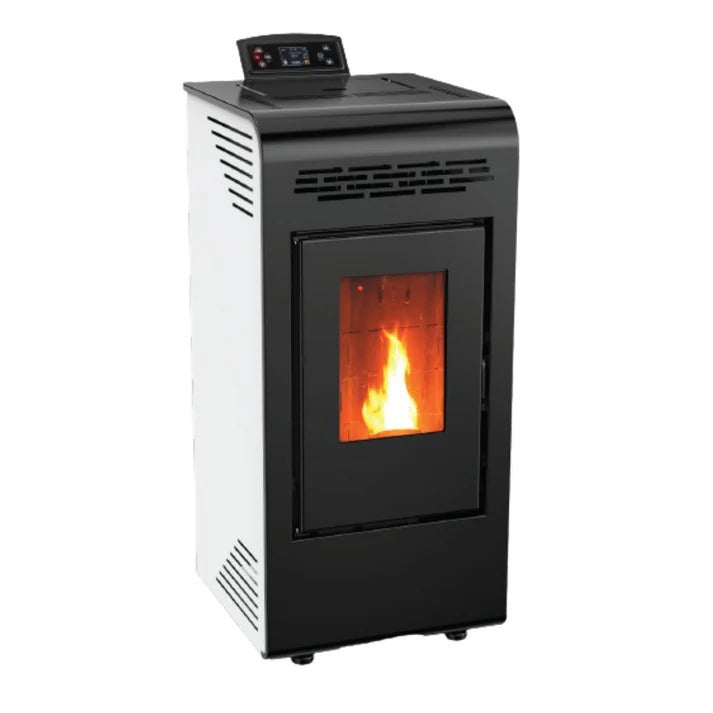 Poêle à granulés ELITE 9 kW blanc Jusqu’à 150 m³