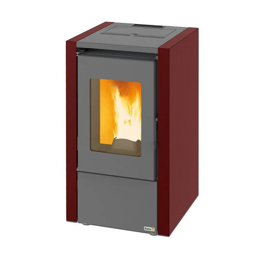 Poêle à granulés Terra Basic 6,4 kW Bordeaux jusqu'à 55 m²