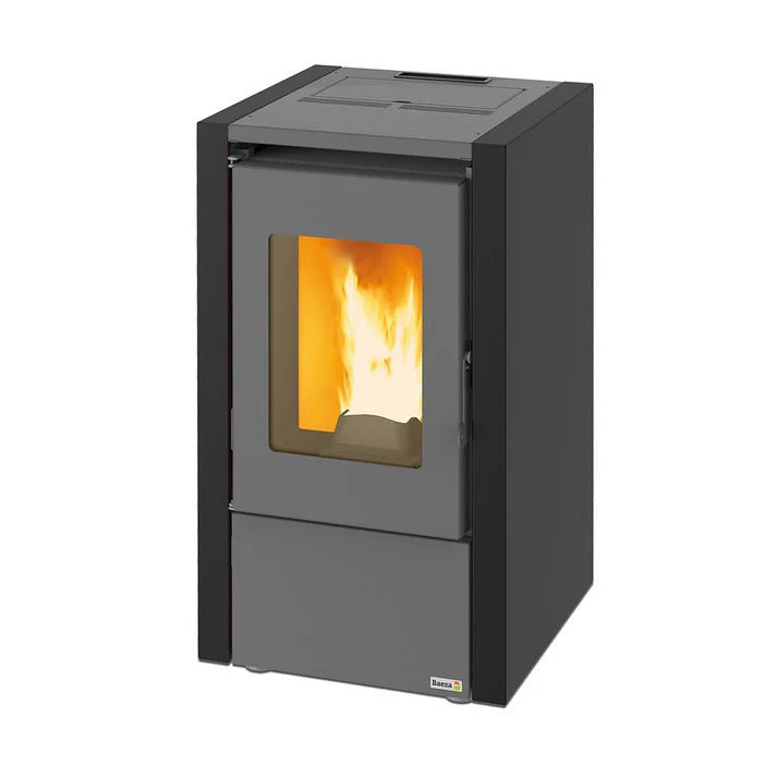 Poêle à granulés Terra Basic 6,4 kW Noir jusqu'à 65 m²