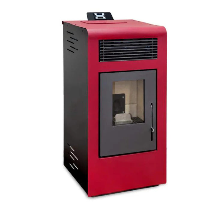 Poêle à granulés rouges Terra Plus 13 kW
