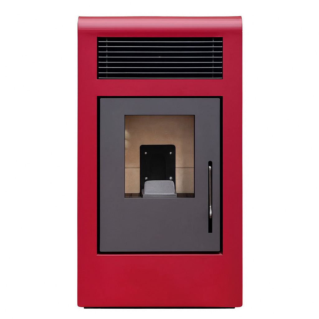 Poêle à granulés rouges Terra Plus 13 kW
