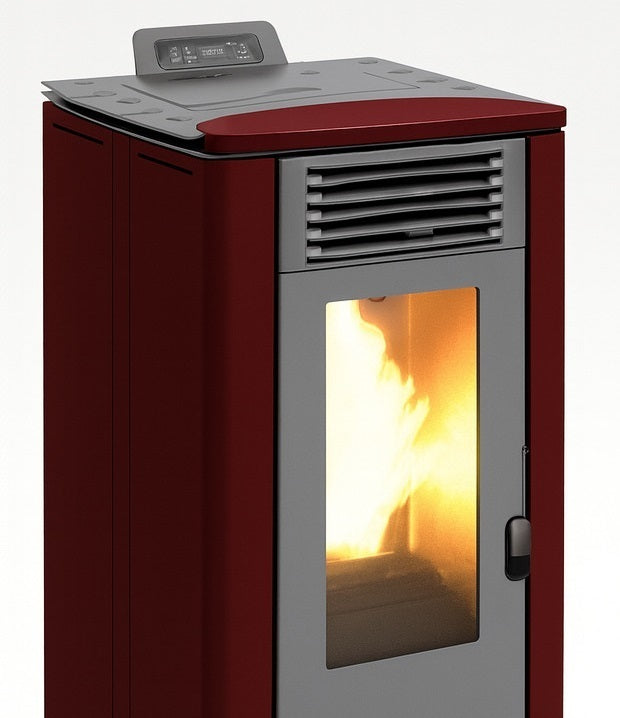 Poêle à granulés en fonte TERRA 10 kW Bordeaux