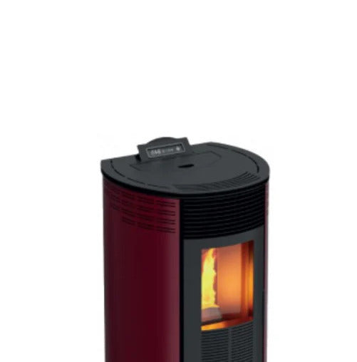 Poêle à granulés Redonda Black 7 kW Bordeaux, classe énergétique A+
