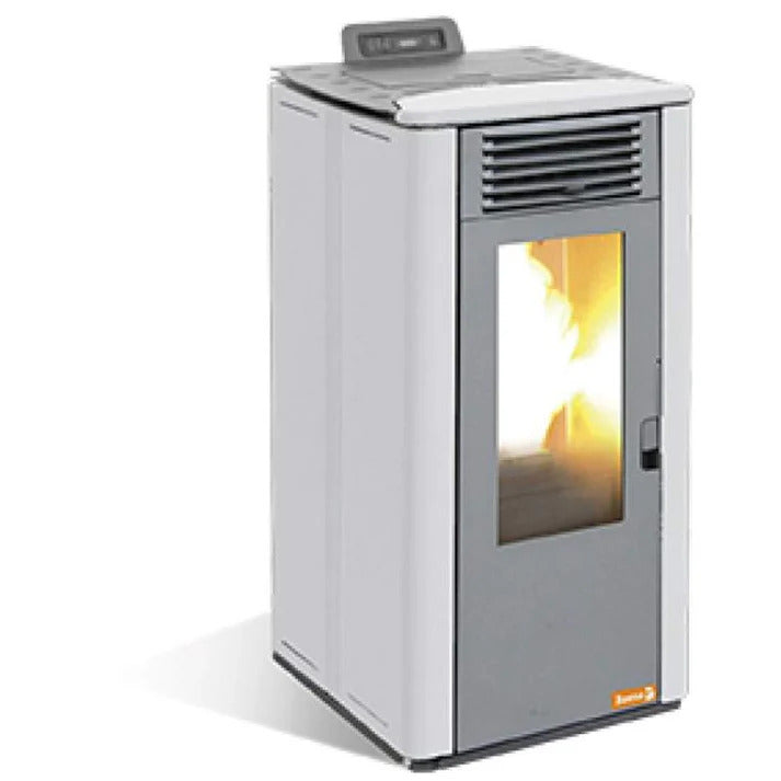 Poêle à granulés Terra 9 kW blanc A+ 85 m²