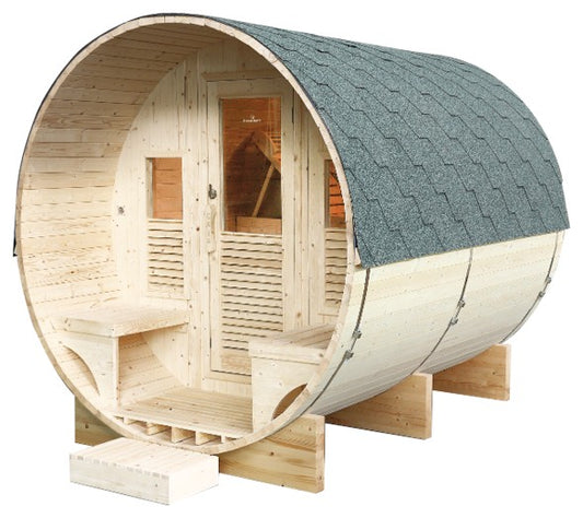 Sauna extérieur Gaïa Luna 6 places vapeur LED 250x205x220 cm 6kW