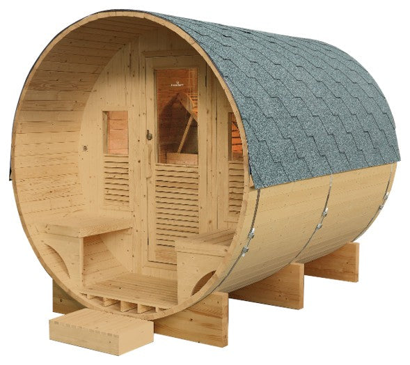 Sauna extérieur Gaïa Luna 6 places vapeur LED 250x205x220 cm 6kW