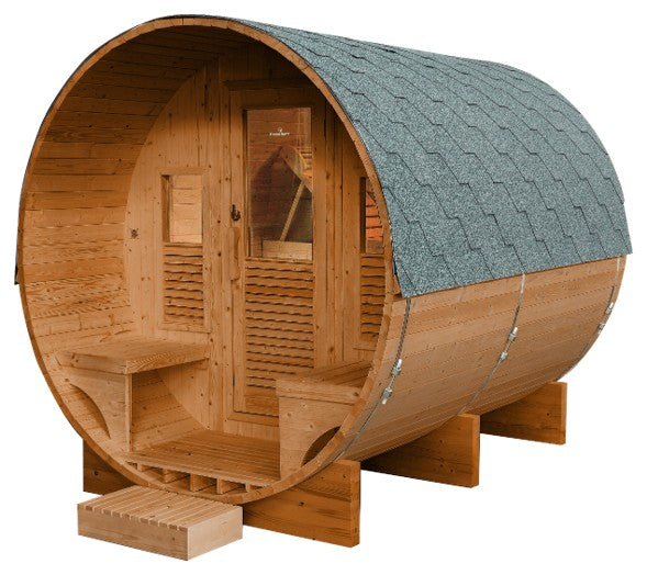 Sauna extérieur Gaïa Luna 6 places vapeur LED 250x205x220 cm 6kW
