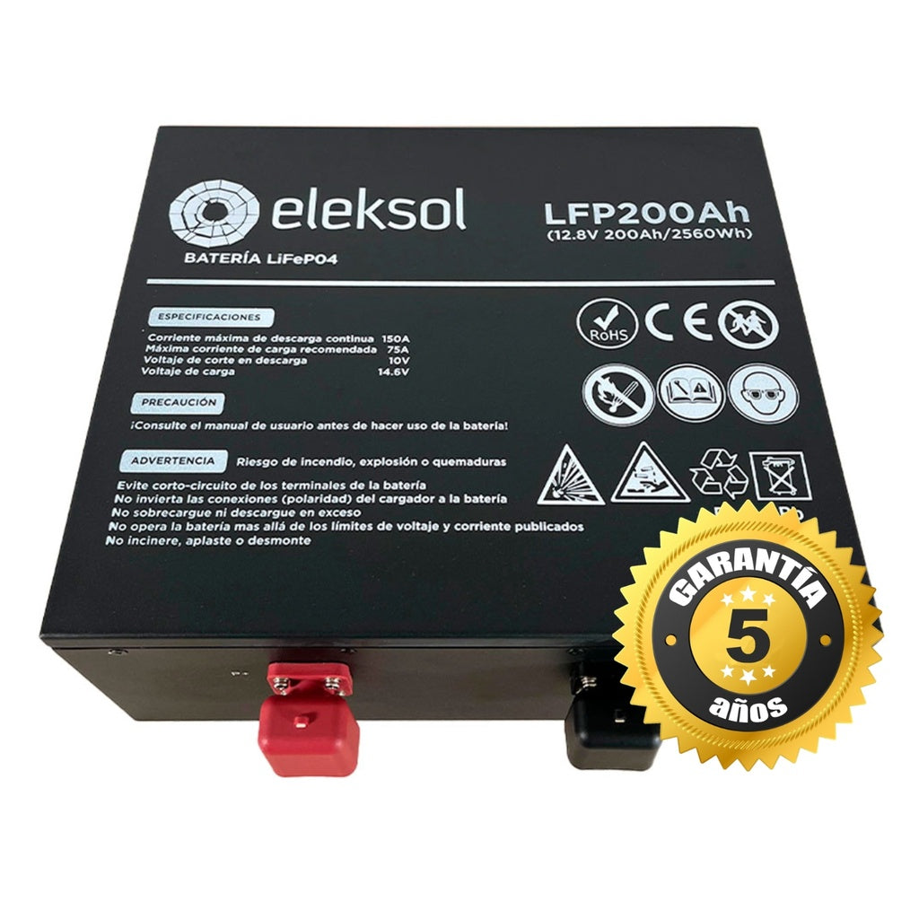 Batterie Lithium LiFePO4 Eleksol 12,8V 200Ah Bluetooth