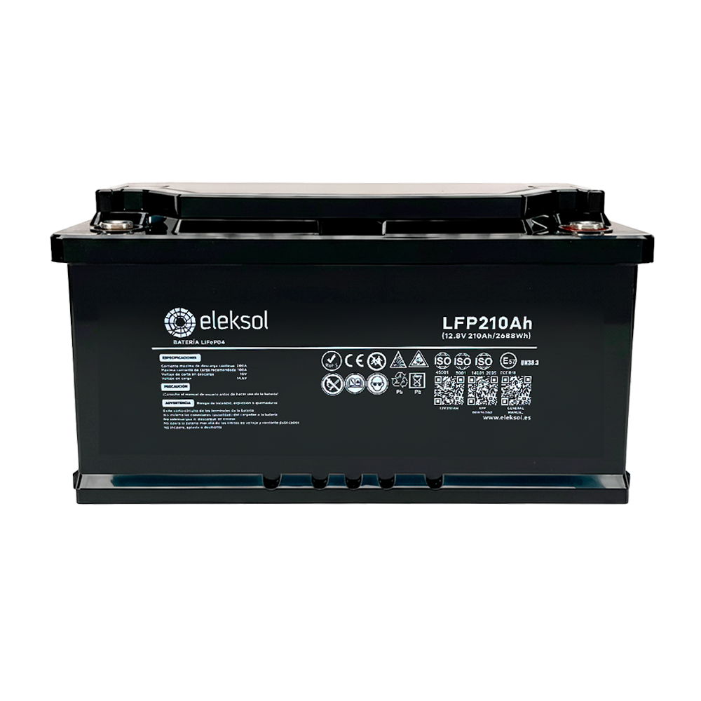 Batterie Lithium 210Ah 12,8V LiFePO4 Eleksol V2 connexion B IP65