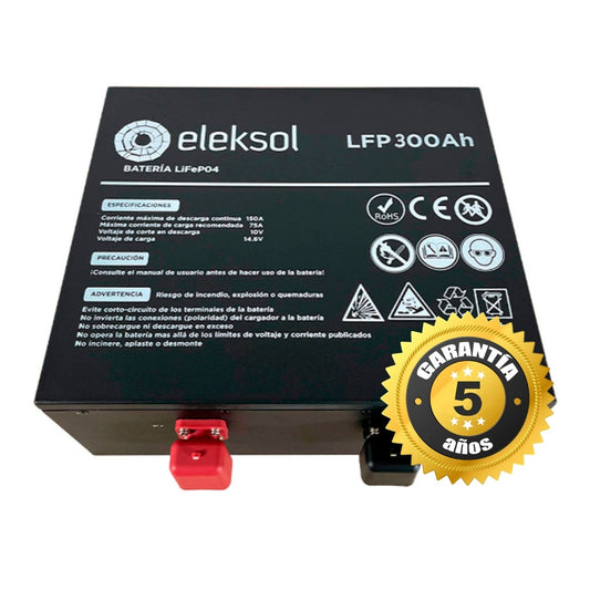 Batterie LiFePO4 Eleksol 12,8V 300Ah Bluetooth pour camping-car
