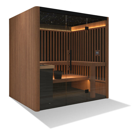 Sauna combiné OKA Fusion Synergy 3 de 6 kW, 3 places