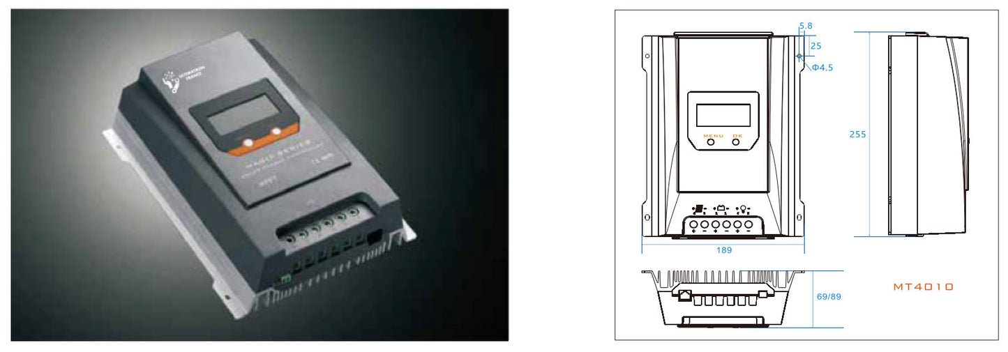 Contrôleur de charge solaire MPPT ULTIMATRON 40A 12V/24V