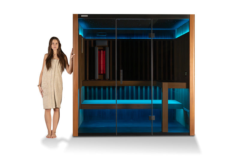 Sauna combiné OKA Fusion Synergy 3 de 6 kW, 3 places