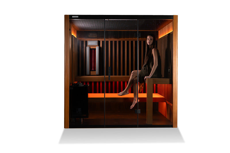 Sauna combiné OKA Fusion Synergy 3 de 6 kW, 3 places