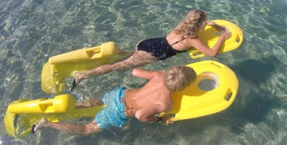 VELOSUB Système de propulsion aquatique à pédales pour la plongée en apnée et la natation en piscine