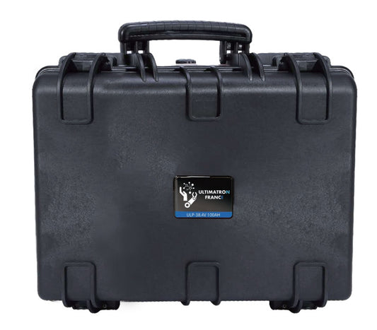 Batterie au lithium LiFePO4 38,4 V 100 Ah (3840 Wh) étanche (livraison sous 45 jours)