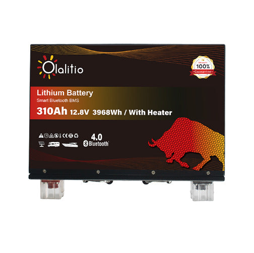 Batterie lithium 12,8V 310Ah LiFePO4 sous siège camping-car