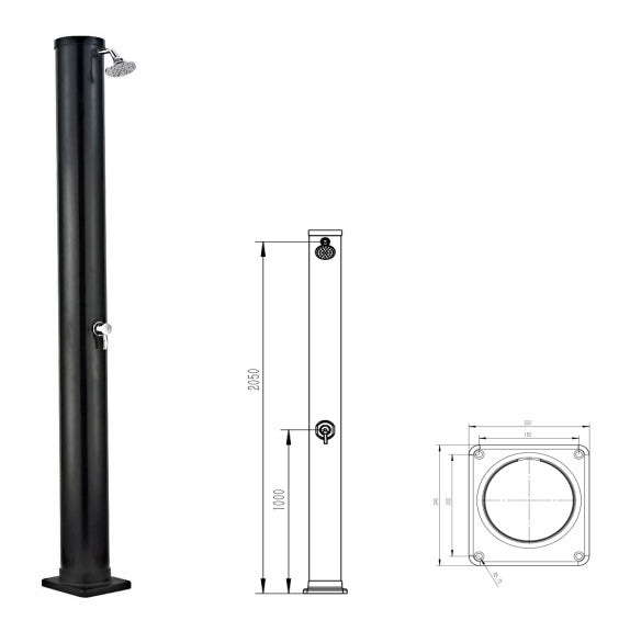 Douche Solaire Extérieure 40L Astral PVC Piscine & Jardin