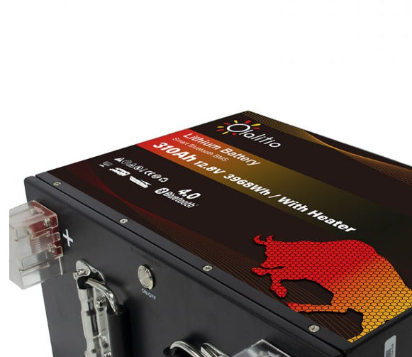 Batterie lithium 12,8V 310Ah LiFePO4 sous siège camping-car