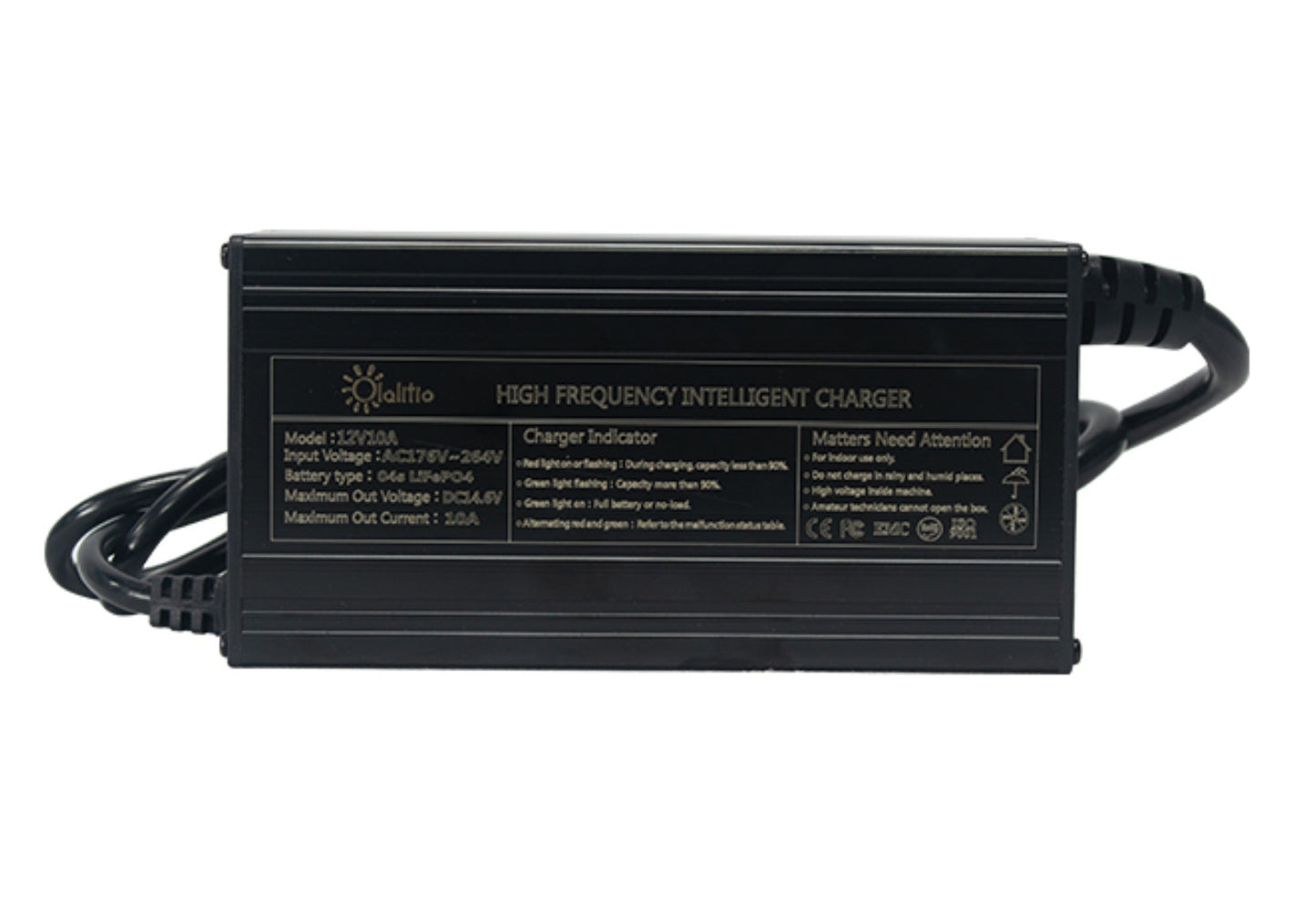 Chargeur LiFePO4 12V 30A Lithium Charge Rapide