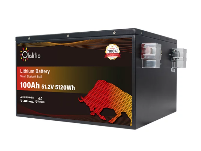 Batterie Lithium LiFePO4 51.2V 100Ah Bluetooth OLALITIO