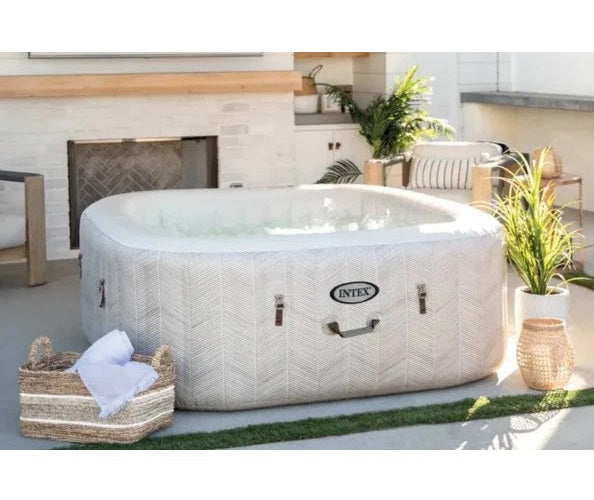 Spa Gonflable Intex PureSpa Chevron Deluxe 4 Places