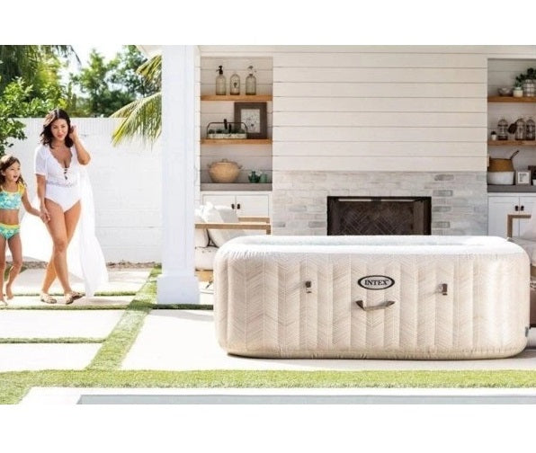 Spa Gonflable Intex PureSpa Chevron Deluxe 4 Places