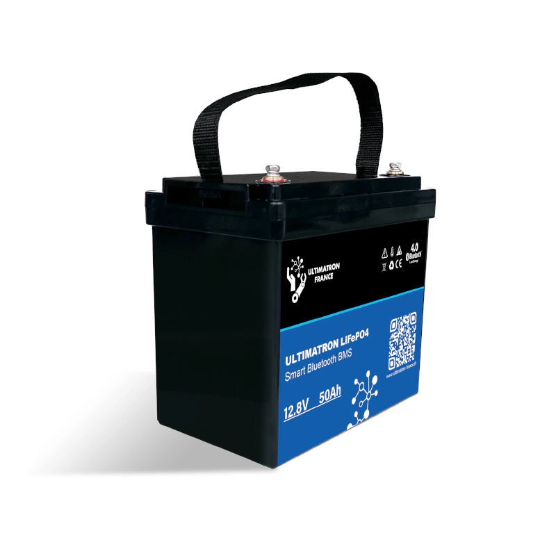 Batterie au lithium Ultimatron 12,8 V 50 Ah avec BMS intelligent et Bluetooth