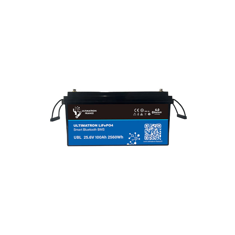 Batterie au lithium 25,6 V 100 Ah PRO 2560 Wh avec Bluetooth