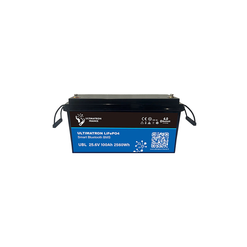 Batterie au lithium 25,6 V 100 Ah PRO 2560 Wh avec Bluetooth