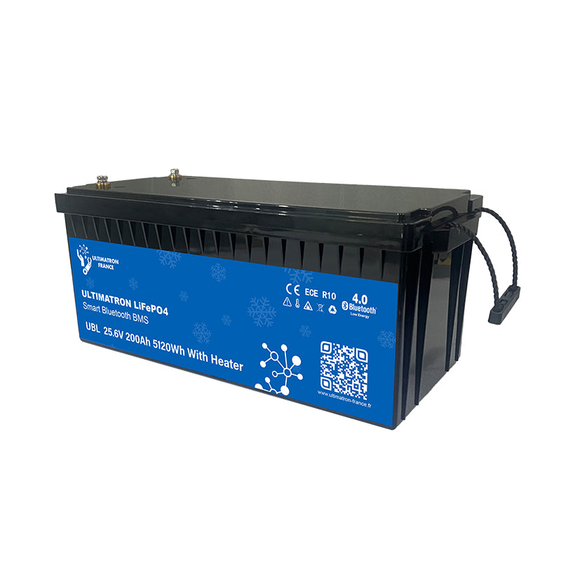Batterie LiFePO4 Ultimatron 24 V 200 Ah avec chauffage